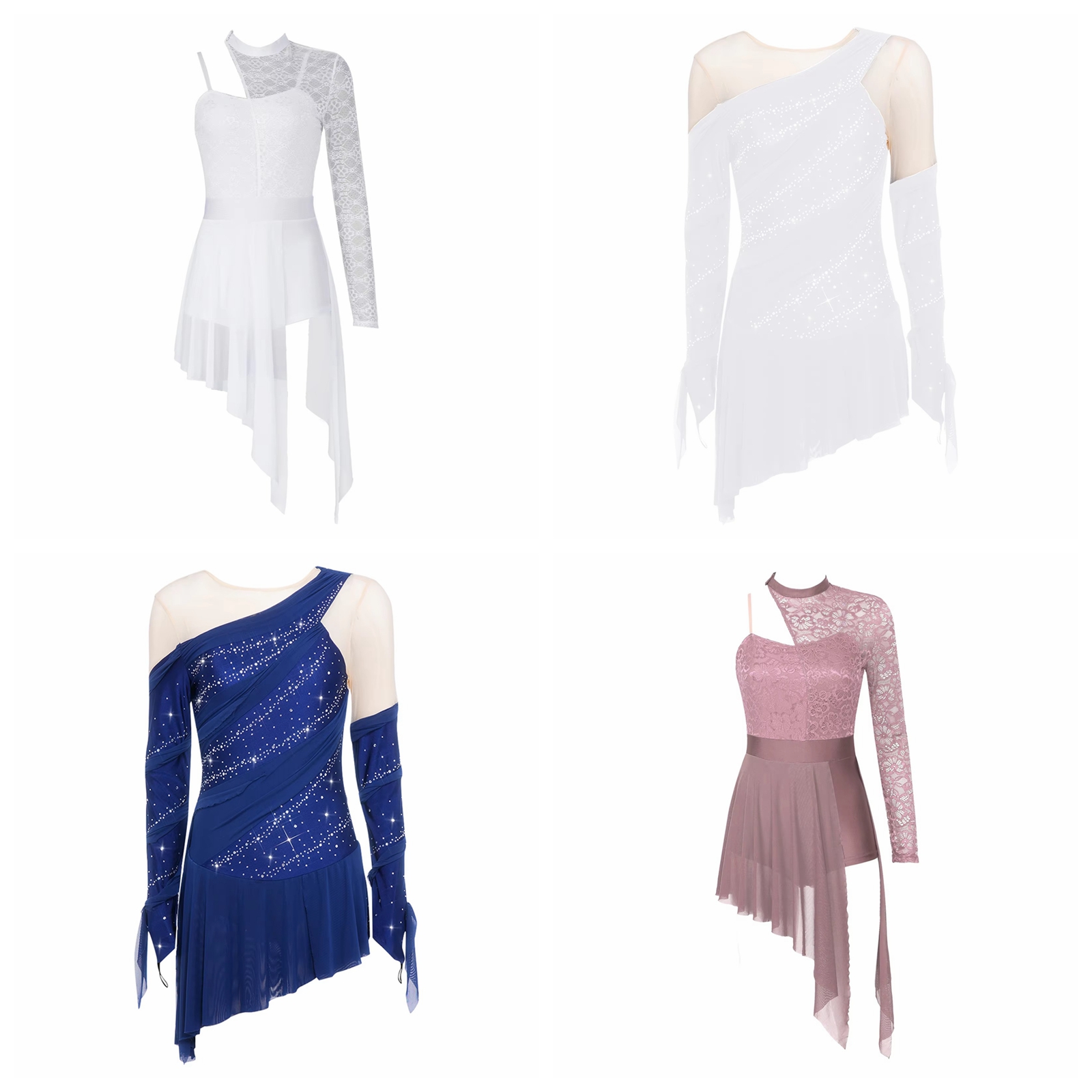 Rhinestone Banding Trim - Women Rhinestone Lyrical Dance Ice Skating