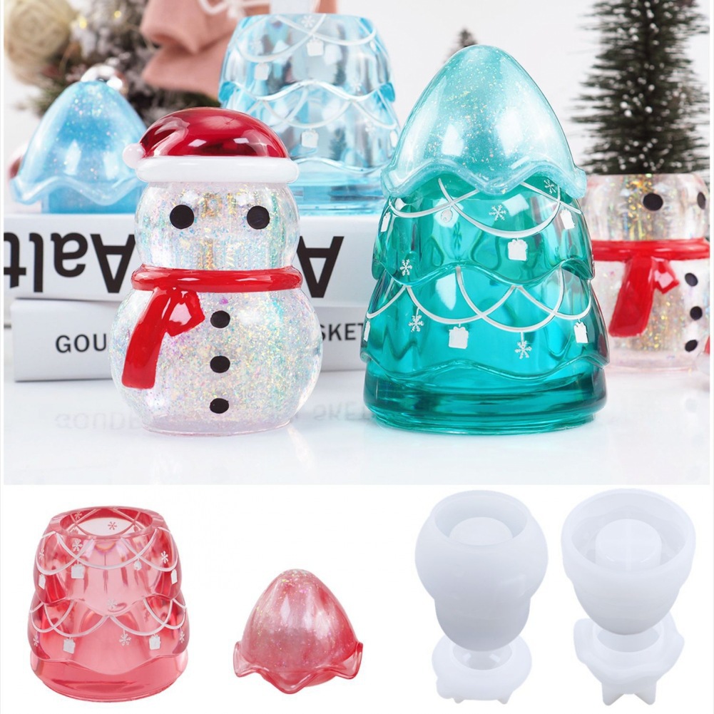 Christmas Storage Jar Epoxy Re - огляд і ціна Craft Embellishment Storage