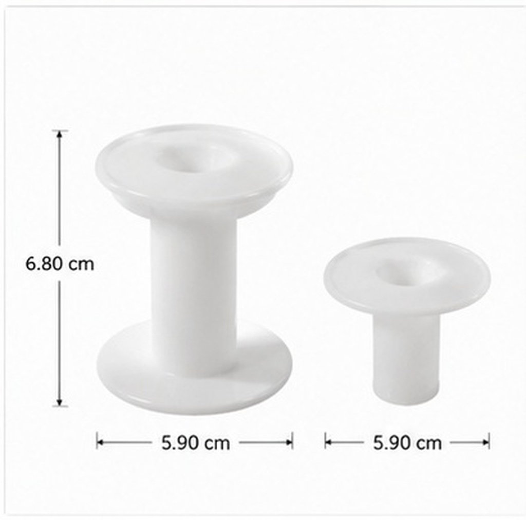 10Pcs Plastic Spools White Ver - огляд і ціна Embroidery Craft