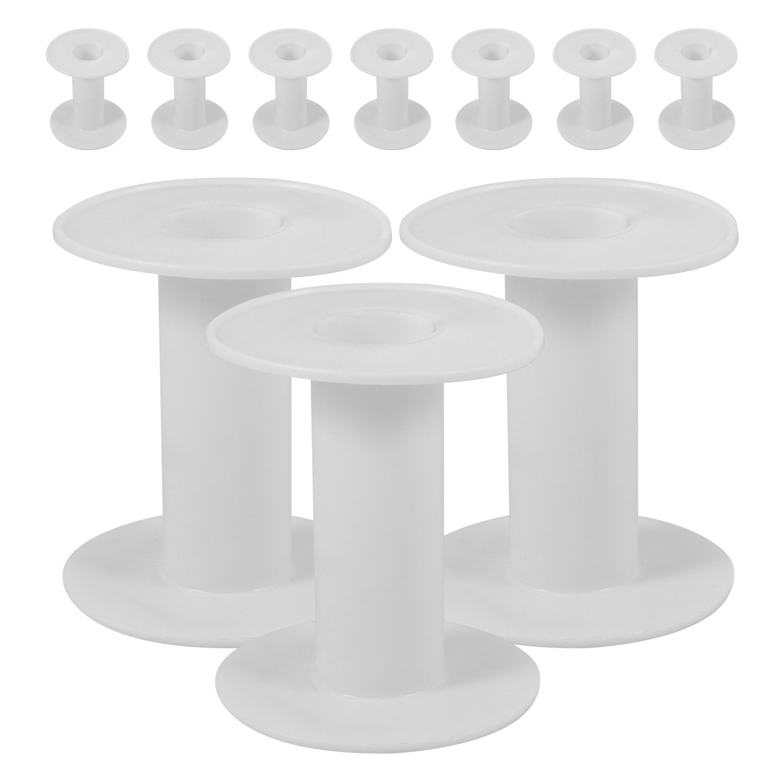 10Pcs Plastic Spools White Ver - огляд і ціна Embroidery Craft