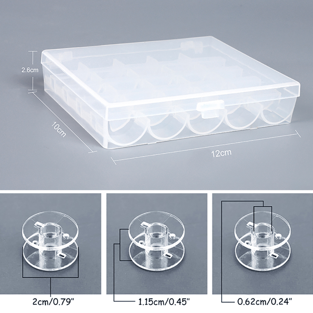 25Pcs/Set Plastic Threads Bobb - огляд і ціна Craft Embellishment Storage