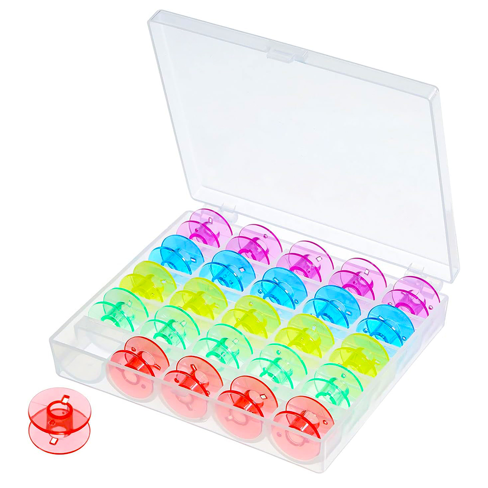 25Pcs/Set Plastic Threads Bobb - огляд і ціна Craft Embellishment Storage