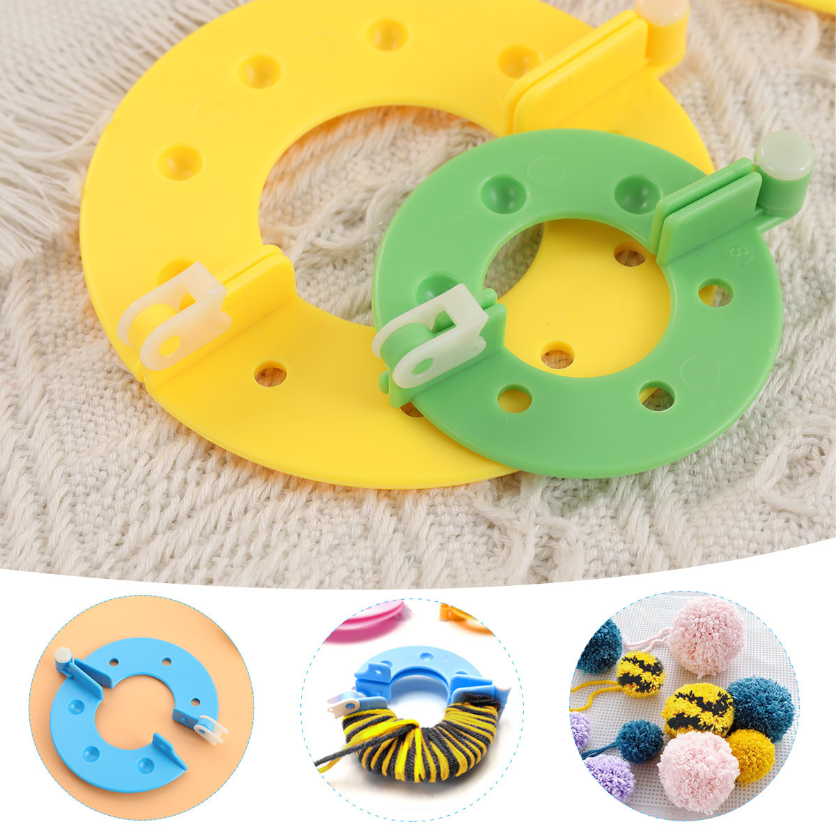 8Pcs Fluff Ball Maker 4 Sizes  - огляд і ціна Pom Pom Maker Tool