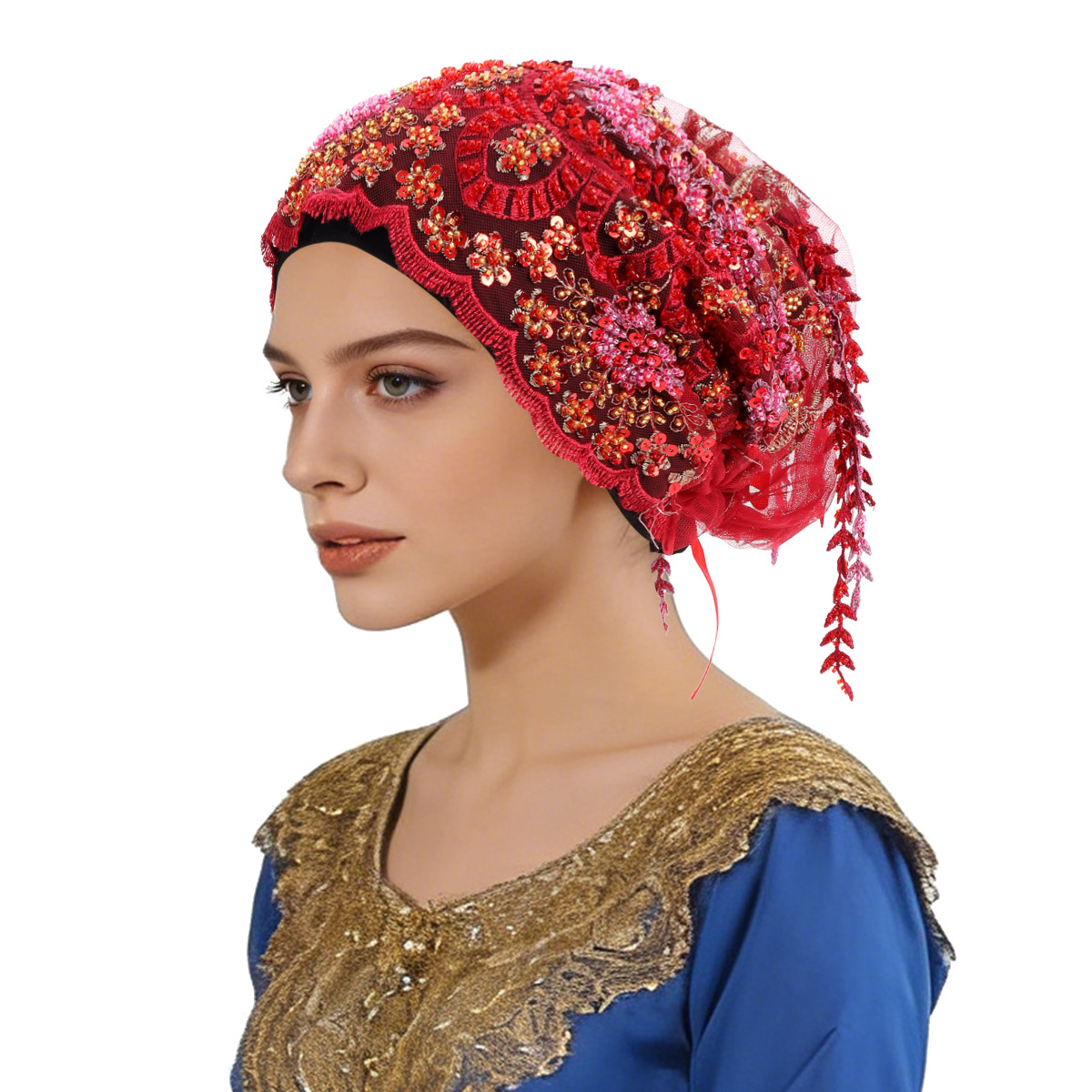 New Ethnic Tassel Headscarf Be - огляд і ціна Tassel Fringe Trim