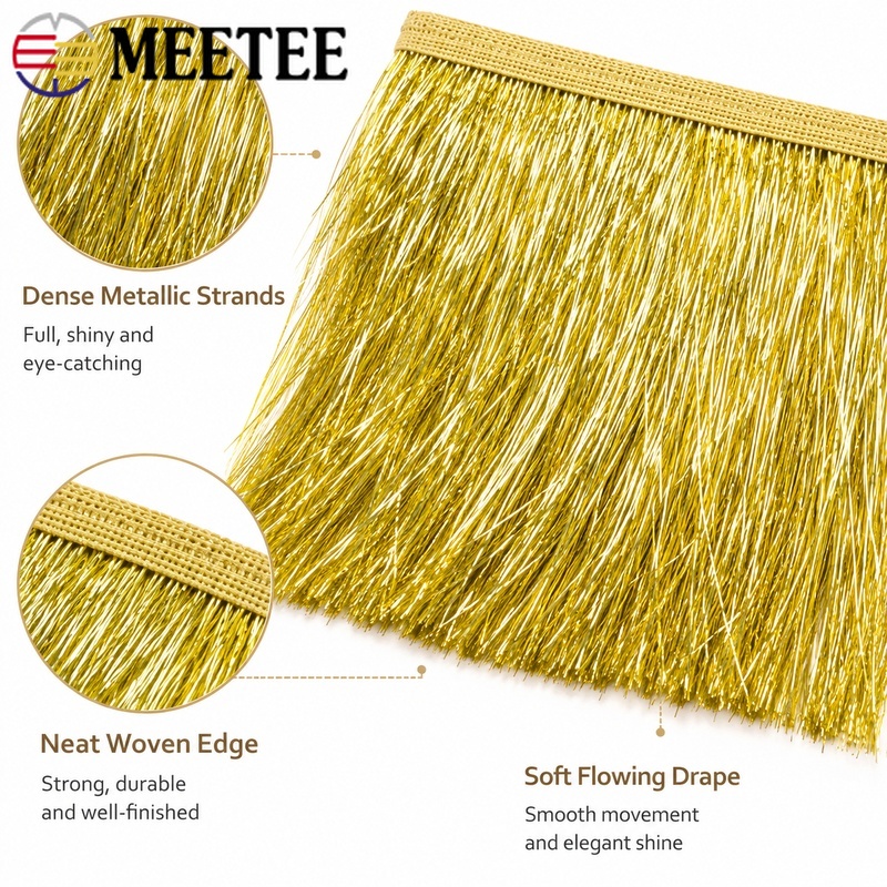 5/10M 10/15/20cm Sequin Tassel - огляд і ціна Fringe Ribbon Sewing